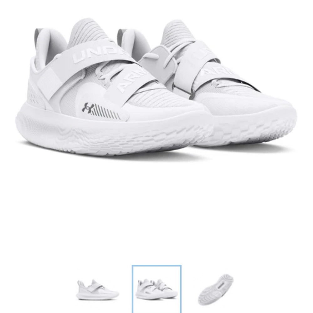 Under Armour White Men’s 10.5 Women’s 12 UA Flow Futr X 4 TB tennis shoes